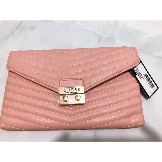 Túi cầm tay/ đeo vai Guess newtag dây xích vàng