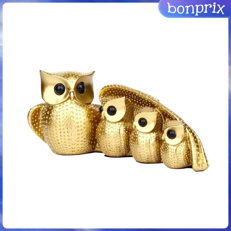 Mô Hình Chim Cú Bằng Nhựa Resin Trang Trí Nhà Cửa / Văn Phòng