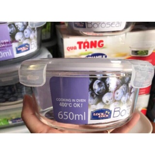 ✅Thố thủy tinh cao cấp Lock & Lock 650ml