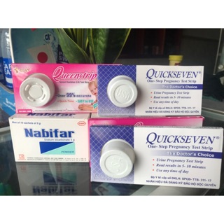 COMBO [5 QUE THỬ RỤNG TRỨNG + 5 QUE THỬ THAI + 1H MUỐI NABIFAR]