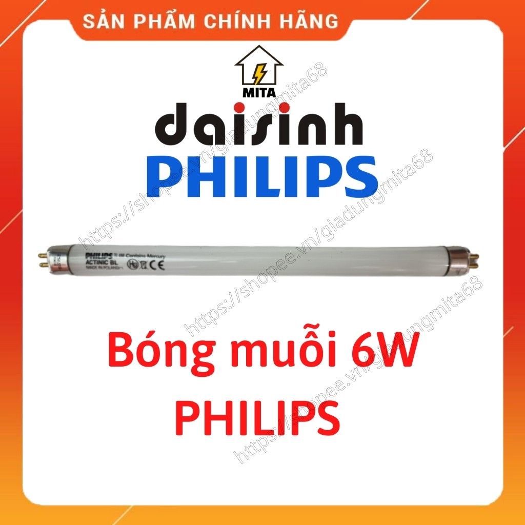 Bóng Muỗi Đại Sinh - Bóng Muỗi 6w - Bóng Muỗi Phillips - Chính Hãng - MITA