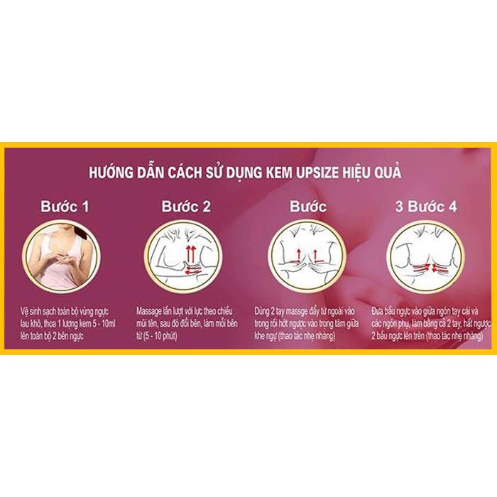 [HÀNG NGA] Kem Nở Ngực UPSIZE Hiệu Quả Chỉ Sau 4 TUẦN Sử Dụng, Nâng Ngực 1 Lần và Mãi Mãi