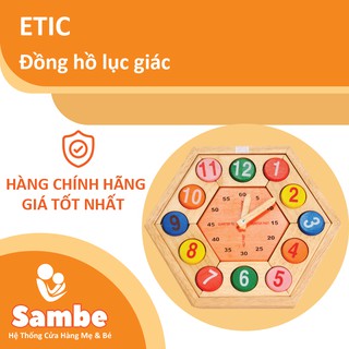 Đồng hồ lục giác số tròn Etic C601C