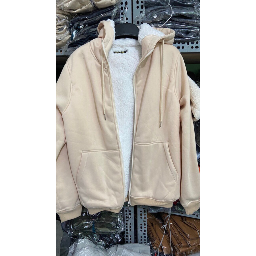 Áo khoác nữ ❤️Có sẵn❤️ Áo khoác lót lông có mũ siêu ấm | BigBuy360 - bigbuy360.vn