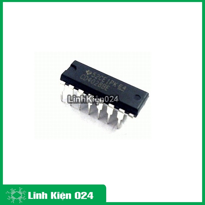 IC chức năng CD4028 giải mã thập phân nhị phân 16 chân