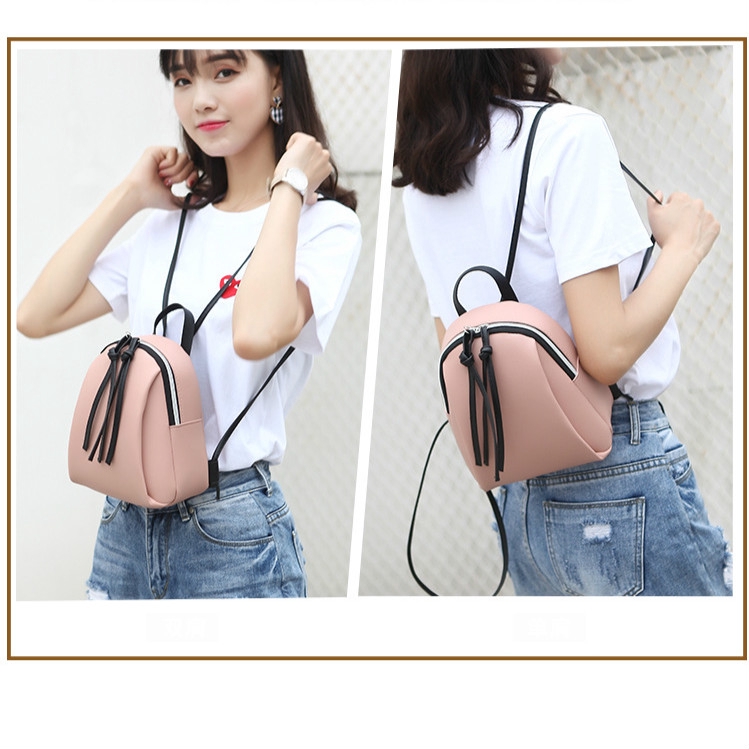 Ba lô đeo vai nhỏ gọn phong cách Hàn Quốc năng động cho nữ