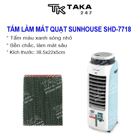 TẤM LÀM MÁT QUẠT SUNHOUSE SHD-7718 (1 tấm 38.5x22x5cm)