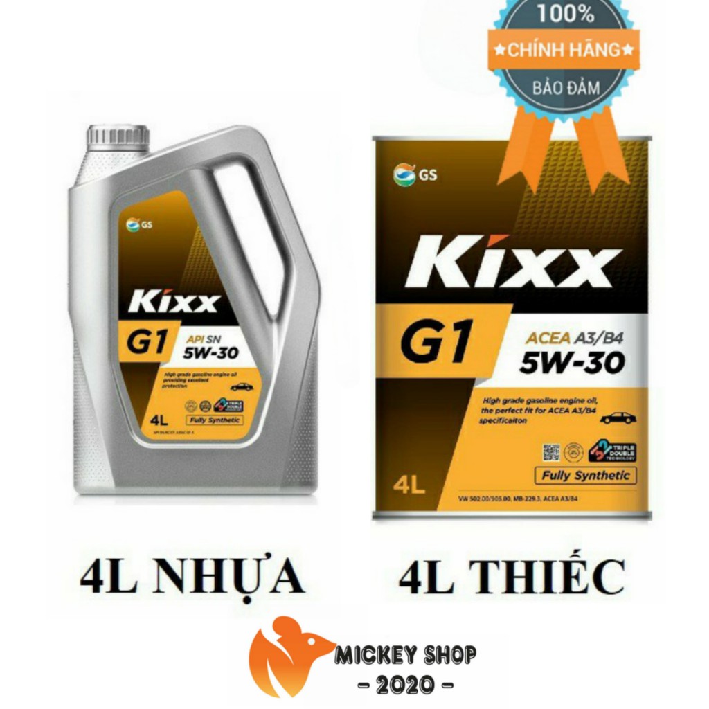 [ CAO CẤP ] Kixx G1 – Dầu động cơ xăng Kixx G1 API SN PLUS 5W30 - 10W40 - CHÍNH HÃNG