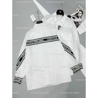 SƠ MI TRẮNG PHA CHỮ DI.OR