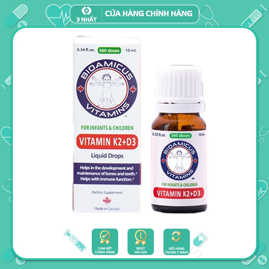 BioAmicus vitamin K2 + vitamin D3 MK7 10ml