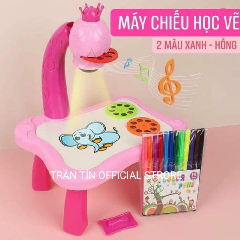 (Lẻ = sỉ) Bộ đèn chiếu hình cho bé học vẽ tại nhà thoả sức sáng tạo
