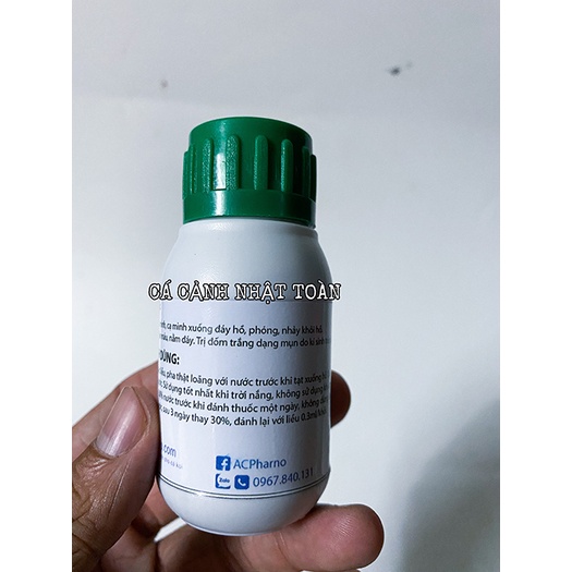 COPPER NGỪA CẠ MÌNH, NỔI GÂN MÁU, LIẾC MÌNH, TUỘT NHỚT, PHÒNG NHẢY KHỎI HỒ, NẮM ĐÁY, LỜ ĐỜ CHO BỂ CÁ KOI ACPHARNO 50ML