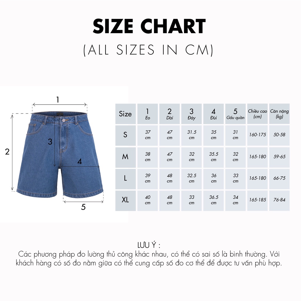 Quần Short Jeans Nam FNOS Streetwear WIDE FIT DENIM SHORTS SJ - Local Brand Chính Hãng