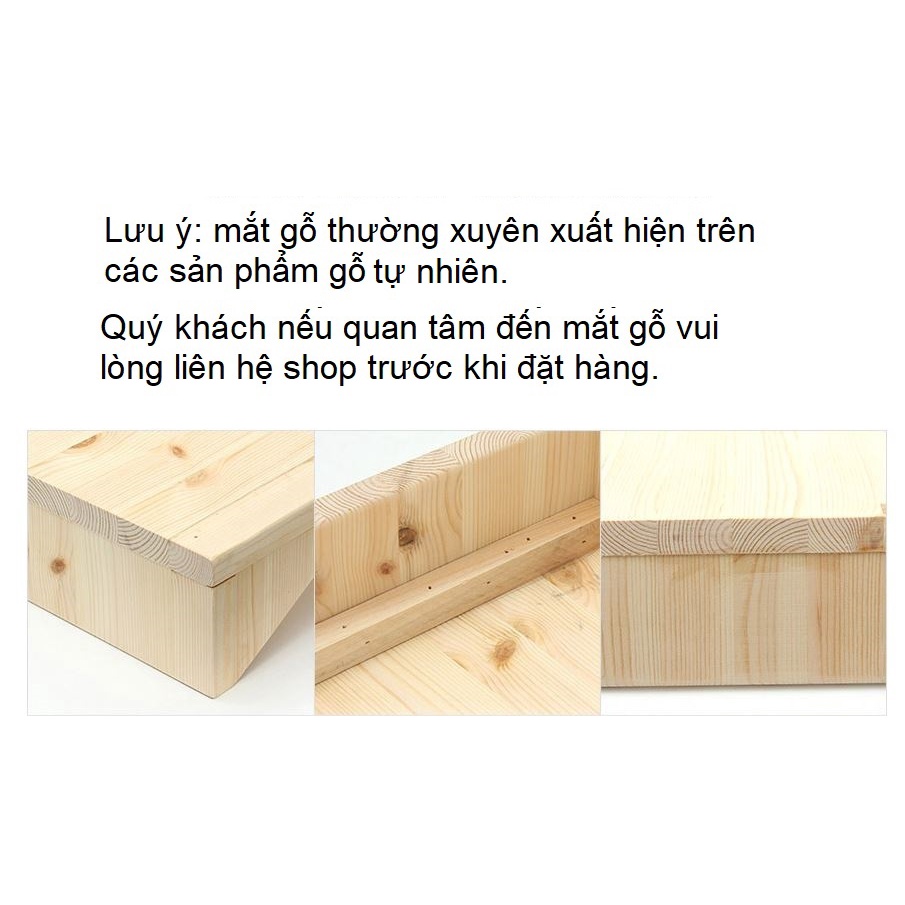 Khay gỗ đựng đồ ăn có tay cầm - GIBA