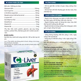 Mua Thải độc gan C-liver, hỗ trợ giải độc gan cho người dùng nhiều bia ...