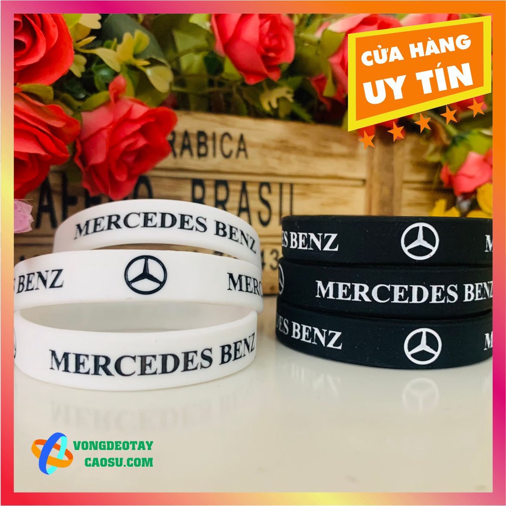 Vòng tay cao su MERCEDES BENZ, Vòng tay Merc, Vòng tay cao su Merc, Mercedes Benz