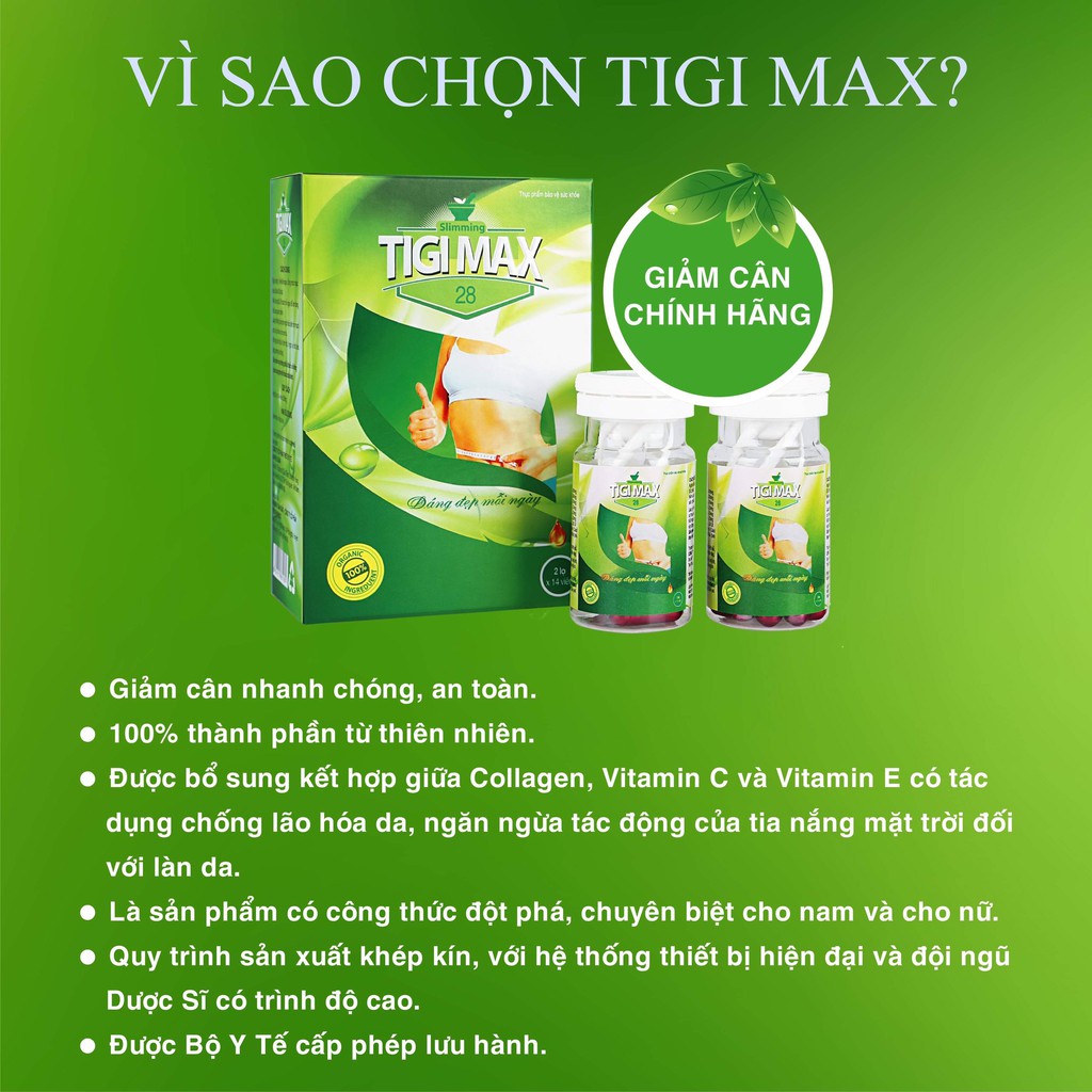 Viên uống hỗ trợ giảm cân Tigi Max