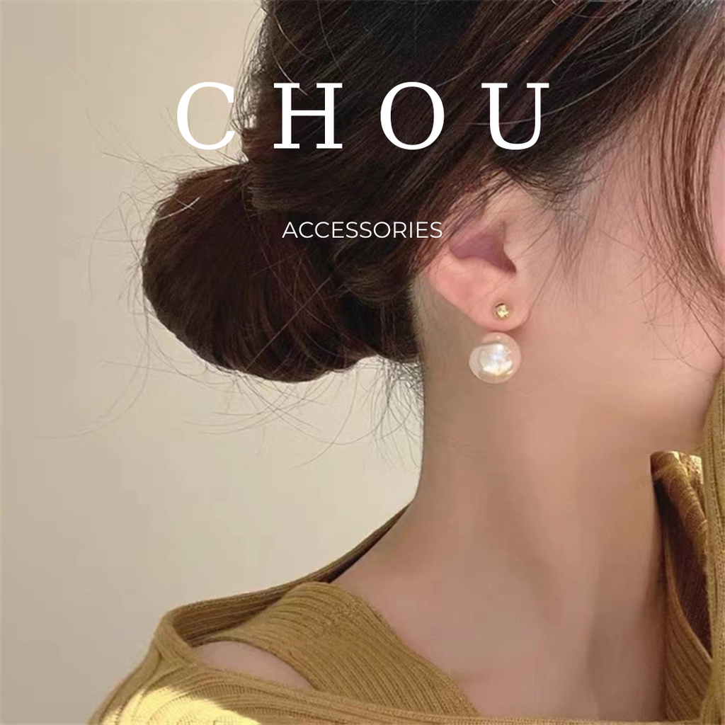Bông Tai, Khuyên Tai Đính Ngọc To | CHOU ACCESSORIES |