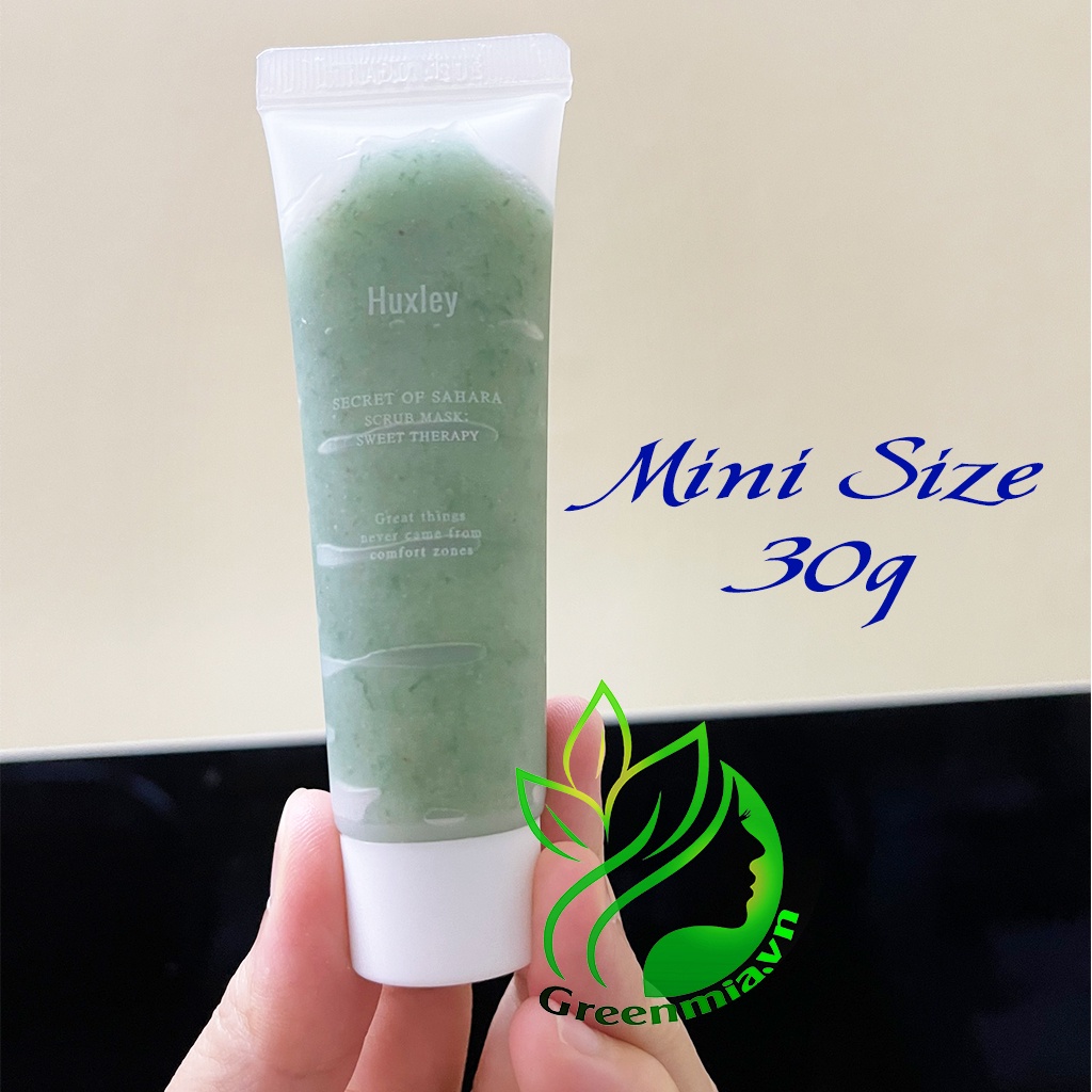Tẩy Tế Bào Da Chết Huxley MINI SIZE 30G Huxley Scrub Mask Sweet Therapy Mặt Nạ Tẩy Da Chết Chiết Xuất Xương Rồng Sahara