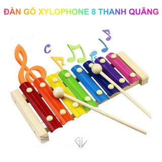 Đàn Piano Xylophone gỗ 8 thanh quãng - Đồ chơi âm nhạc cho bé
