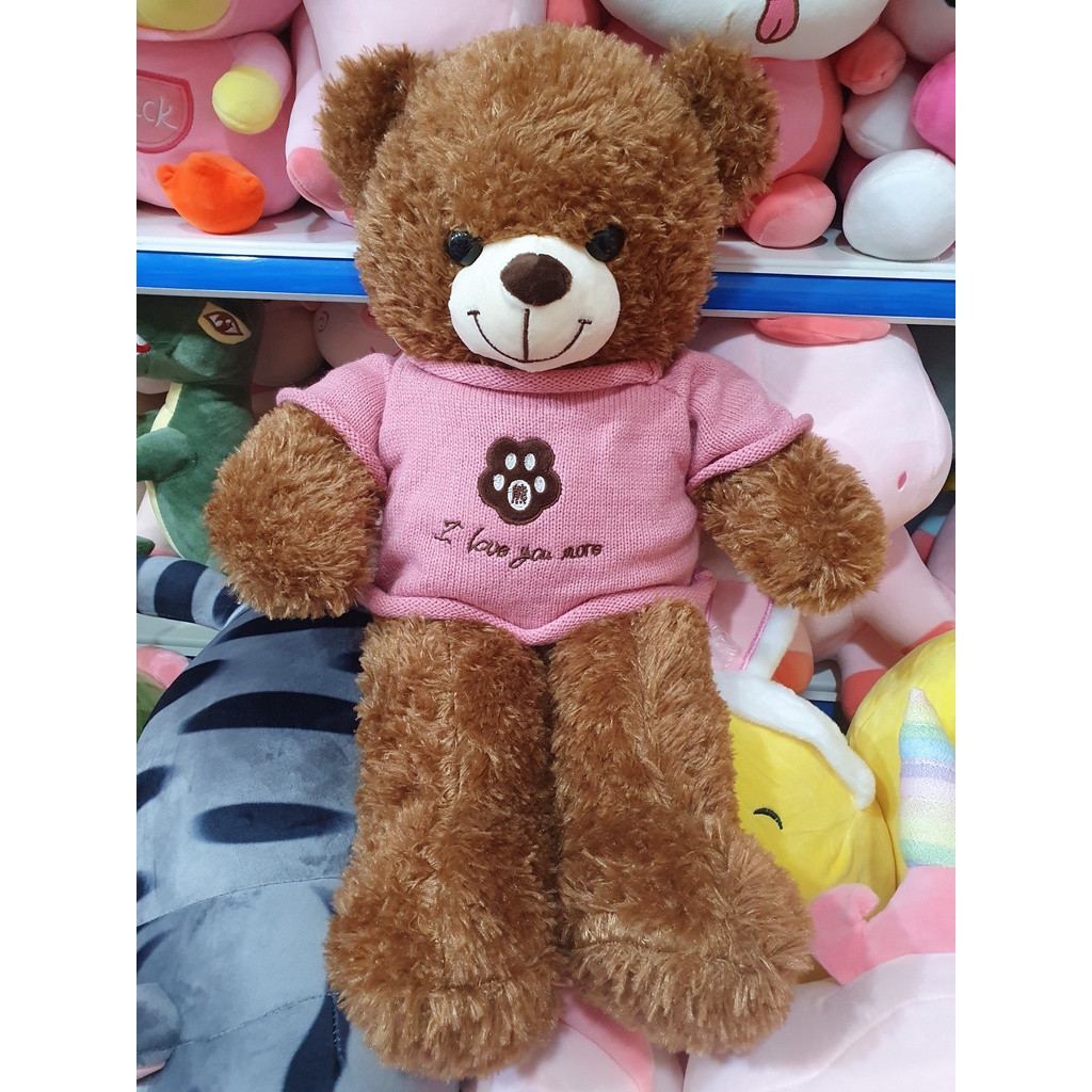 Gấu Bông Teddy cho bé dễ thương đáng yêu - Gấu Bông áo len cao cấp