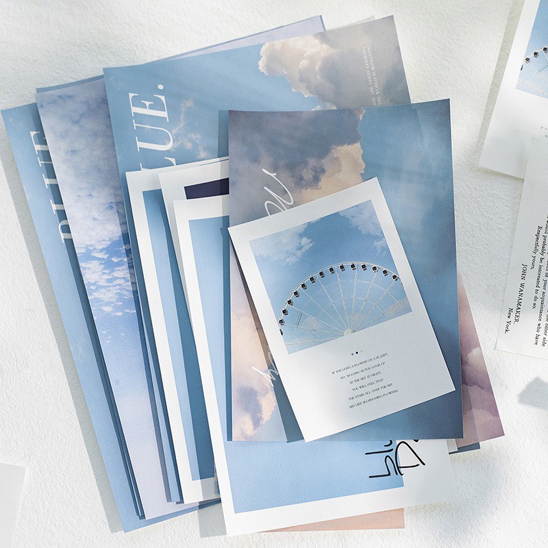 Poster dán tường THINGS room decor bàn học vintage aesthetic retro set postcard decal tranh giấy treo phòng ngủ hàn quốc