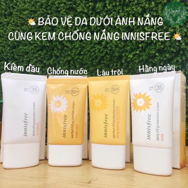 Kem chống nắng Innisfree chính hãng Hàn Quốc