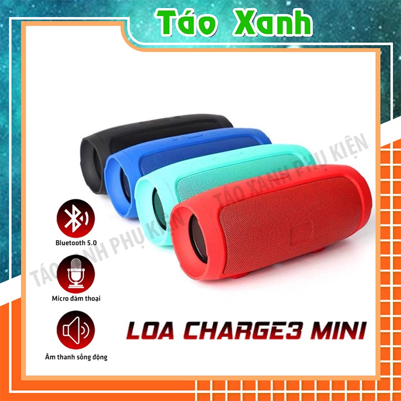 Loa Bluetooth  Không Dây Cầm Tay Charge 3 3+ Mini Nghe Nhạc Hay, Hỗ Trợ Cắm Usb Thẻ Nhớ