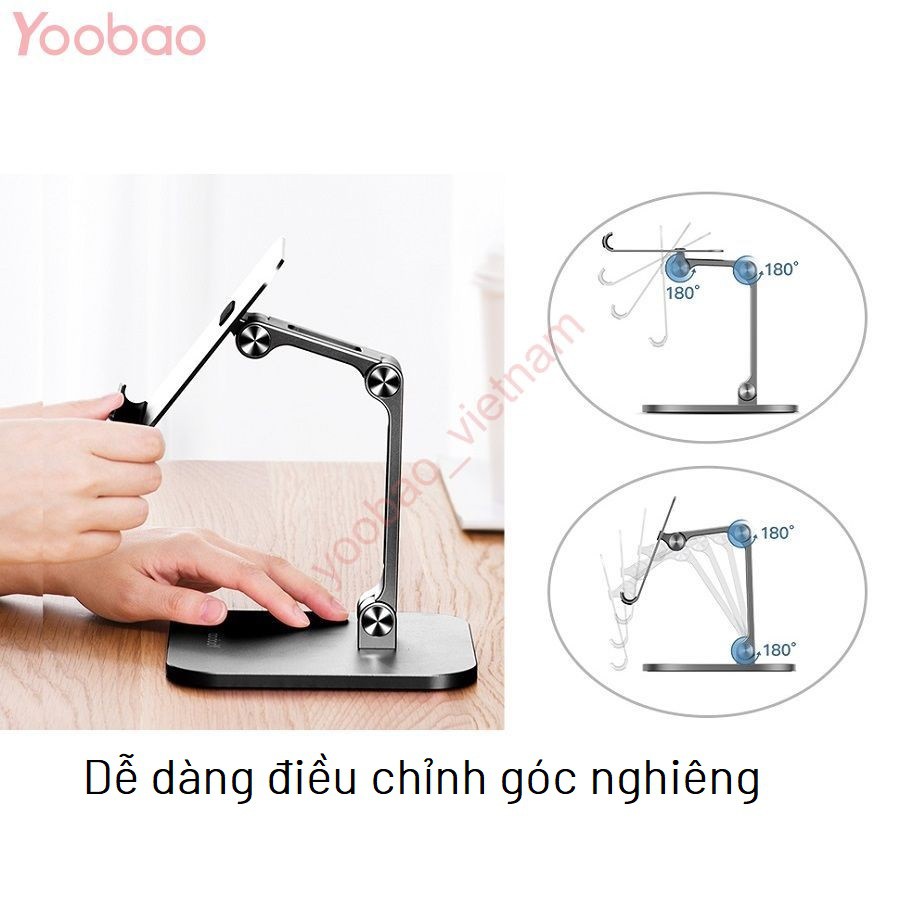 Giá Đỡ Điện Thoại Bằng Hợp Kim Nhôm Cao Cấp Siêu Bền - YOOBAO B2L