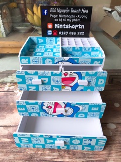 tủ đựng mỹ phẩm 4 tầng doraemon