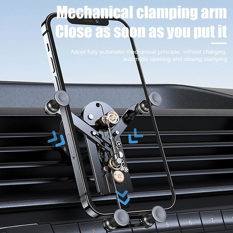 Giá Đỡ Điện Thoại Bằng Hợp Kim Nhôm Gắn Lỗ Thông Gió Xe Hơi Siêu Bền Chống Sốc Tiện Dụng