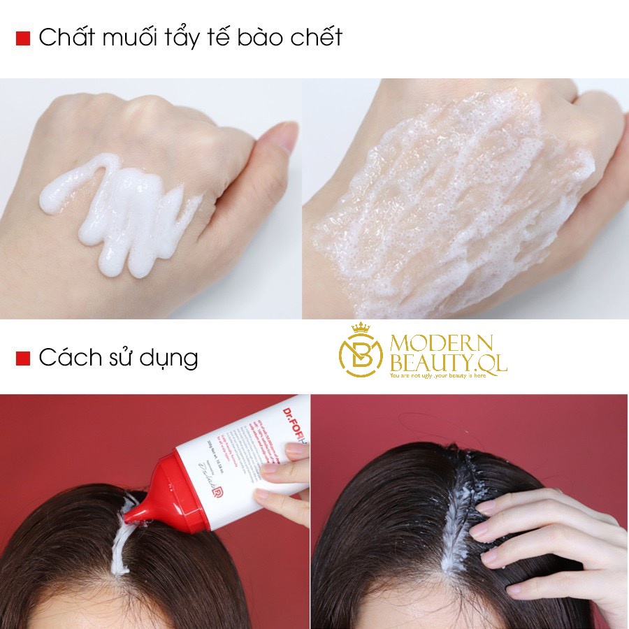 Muối tẩy tế bào chết da đầu, giúp giảm gàu, giảm rụng và hỗ trợ mọc tóc Dr.FORHAIR Sea Salt Scaler 50g
