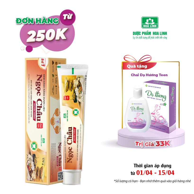 Kem đánh răng dược liệu Ngọc Châu 170g