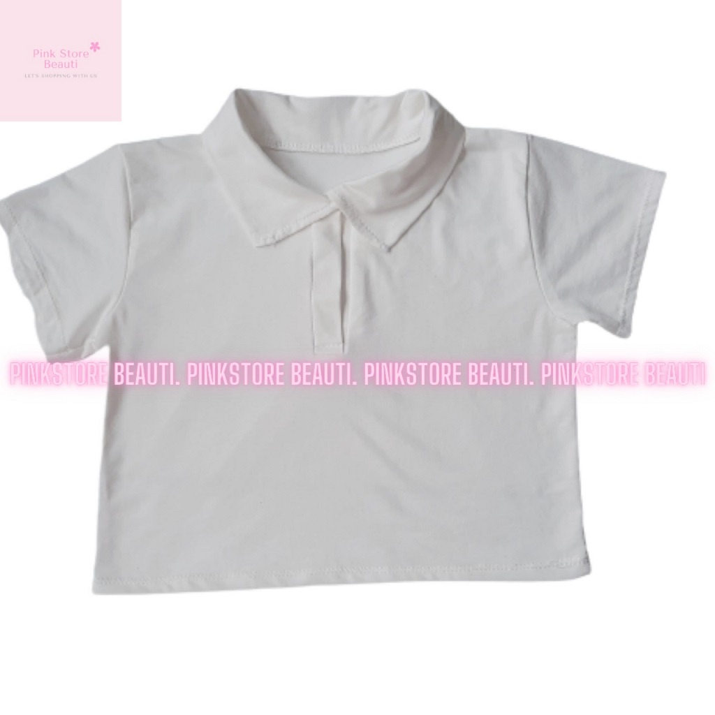 Áo CROPTOP cổ bẻ POLO nữ 100% cotton co giãn 4 chiều ôm dáng cực đẹp | BigBuy360 - bigbuy360.vn