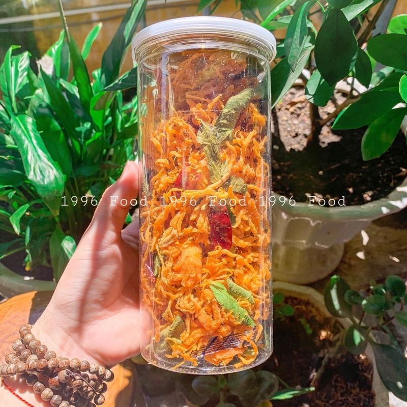 Khô gà lá chanh 300g 1996 Food đồ ăn vặt Hà Nội vừa ngon vừa rẻ