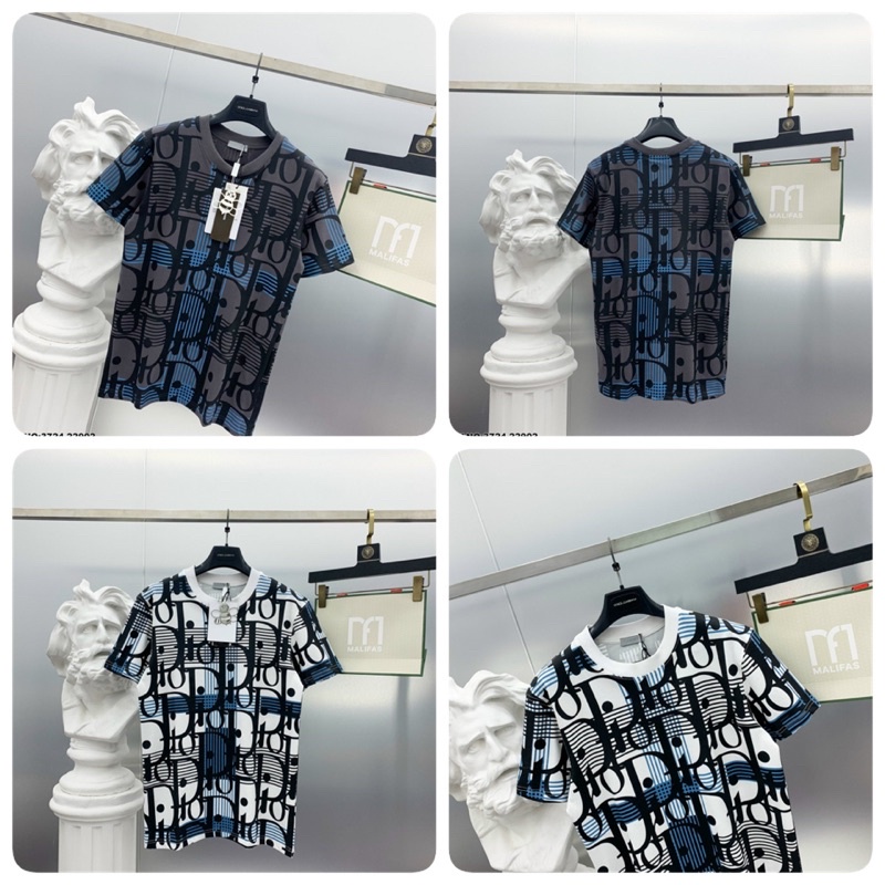 Áo Phông Nam In Chữ Đi Ô Vải Cotton - Áo Phông Đôi Nam Nữ