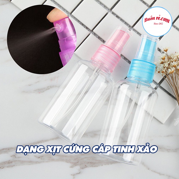 Lọ chiết mỹ phẩm, nước diệt khuẩn dạng xịt 100ml - Bình xịt khử khuẩn an toàn tiện dụng 00042