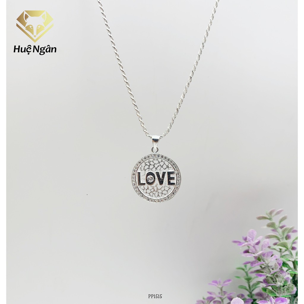 Dây chuyền bạc Ý 925 Huệ Ngân - LOVE PP1515