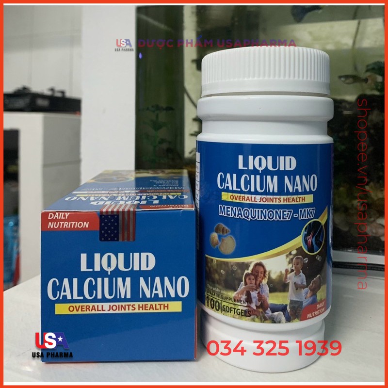LIQUID CALCIUM NANO - BỔ SUNG Canxi LIQUID giúp phòng chống còi xương, tăng cường phát triển hệ xương |USAPharma
