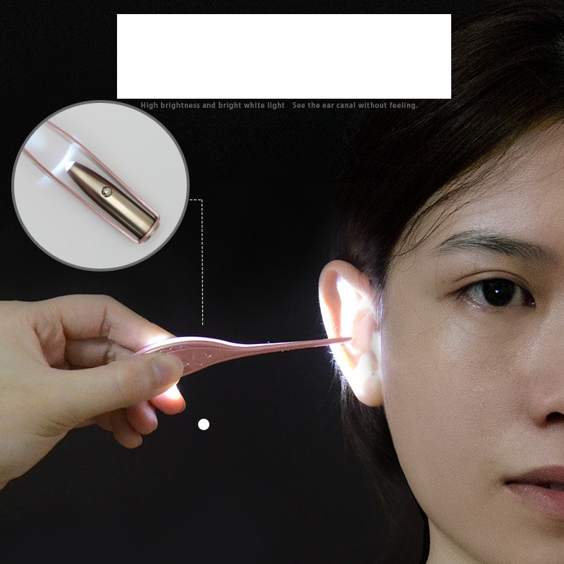 Dụng cụ lấy ráy tai có đèn led siêu sáng cao cấp dành cho bé yêu và gia đình, an toàn tiện lợi