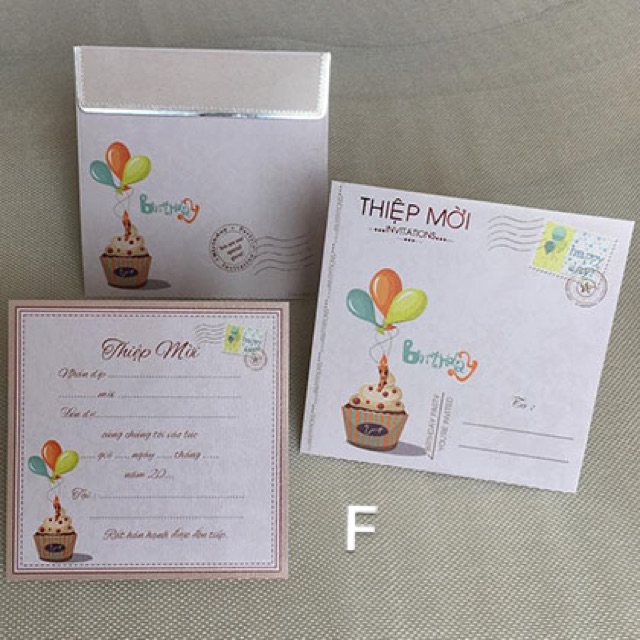 Thiệp Thôi nôi, Sinh nhật, đầy tháng đồng giá 1.600 đ/ thiệp