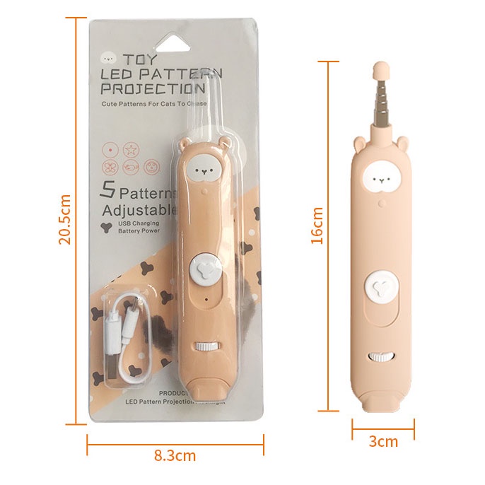 Đèn Laser Cho Mèo Đa Năng Laser 5 Hình, UV, Đèn Pin + Cần Câu LS023 MIAOCAT