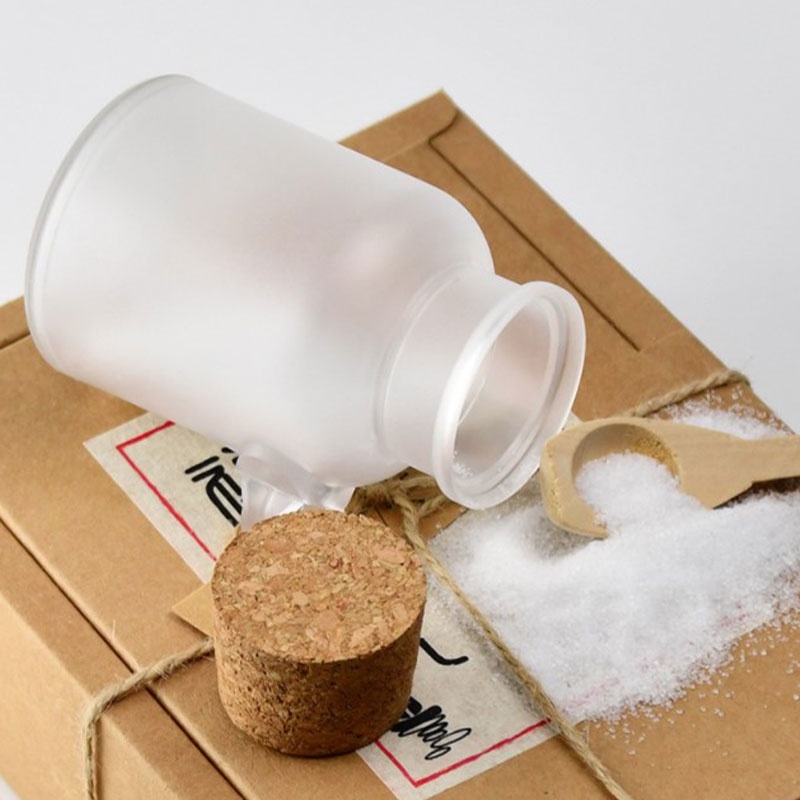 1 Lọ Rỗng Đựng Muối Tắm Kèm Muỗng Gỗ