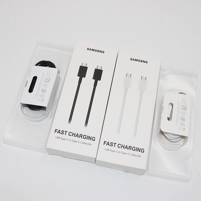 Dây Cáp Sạc Nhanh 100% Chính Hãng Samsung 3A Type C Sang USB C Cho Galaxy S21 S20 Plus Note 20 Ultra 10 10 + A51 A71 5G