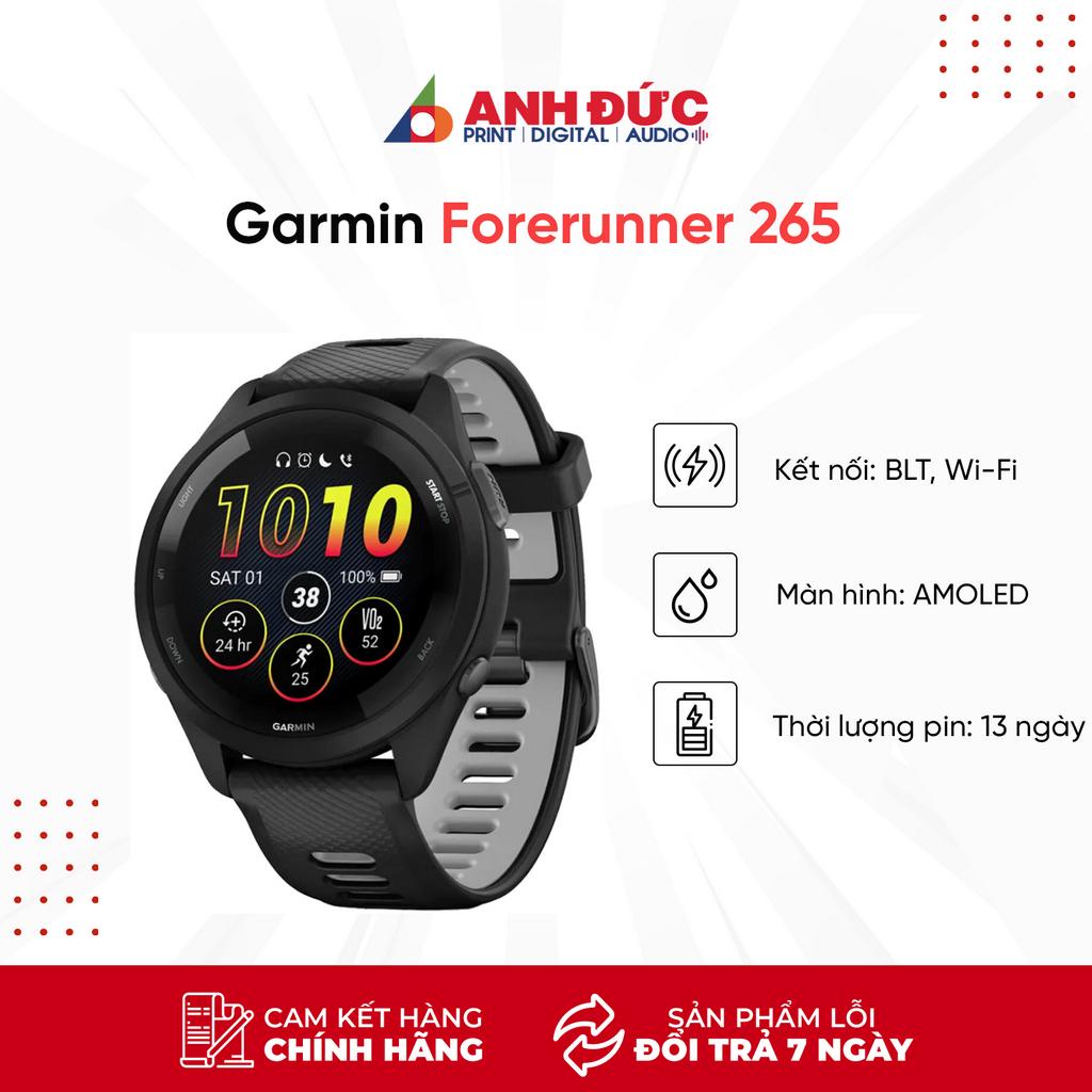 Đồng Hồ Thông Minh Garmin Forerunner 265 Music/ 265S Music - Hàng Chính Hãng FPT