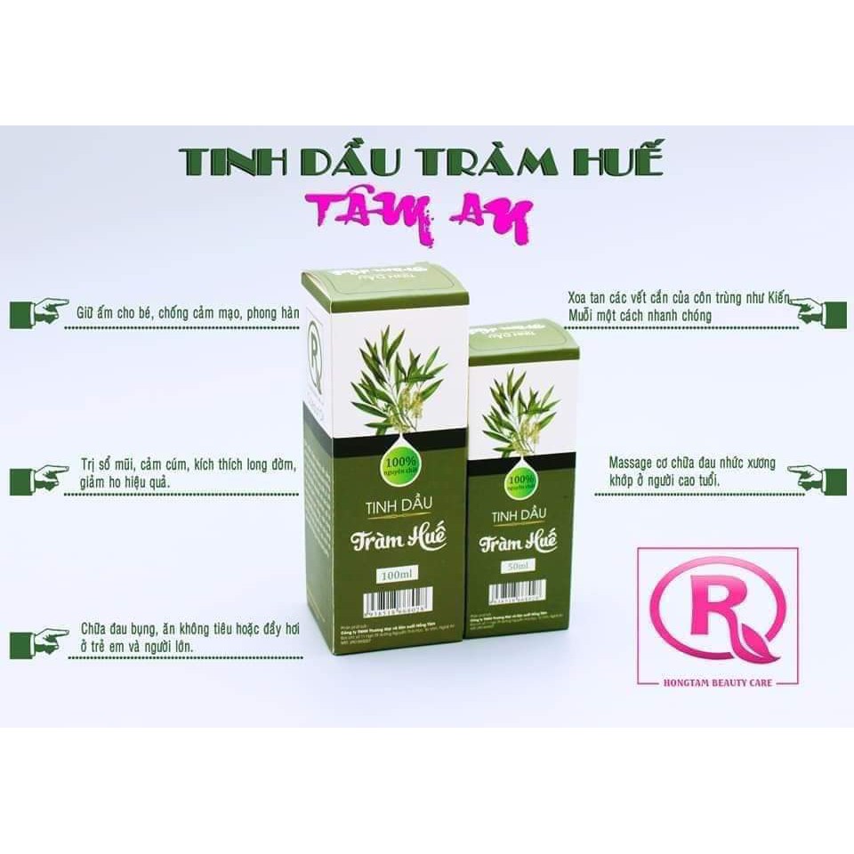 [Giá Sỉ] 10 lọ Tinh Dầu Tràm Huế Nguyên Chất 100ml -dùng cho mẹ và bé