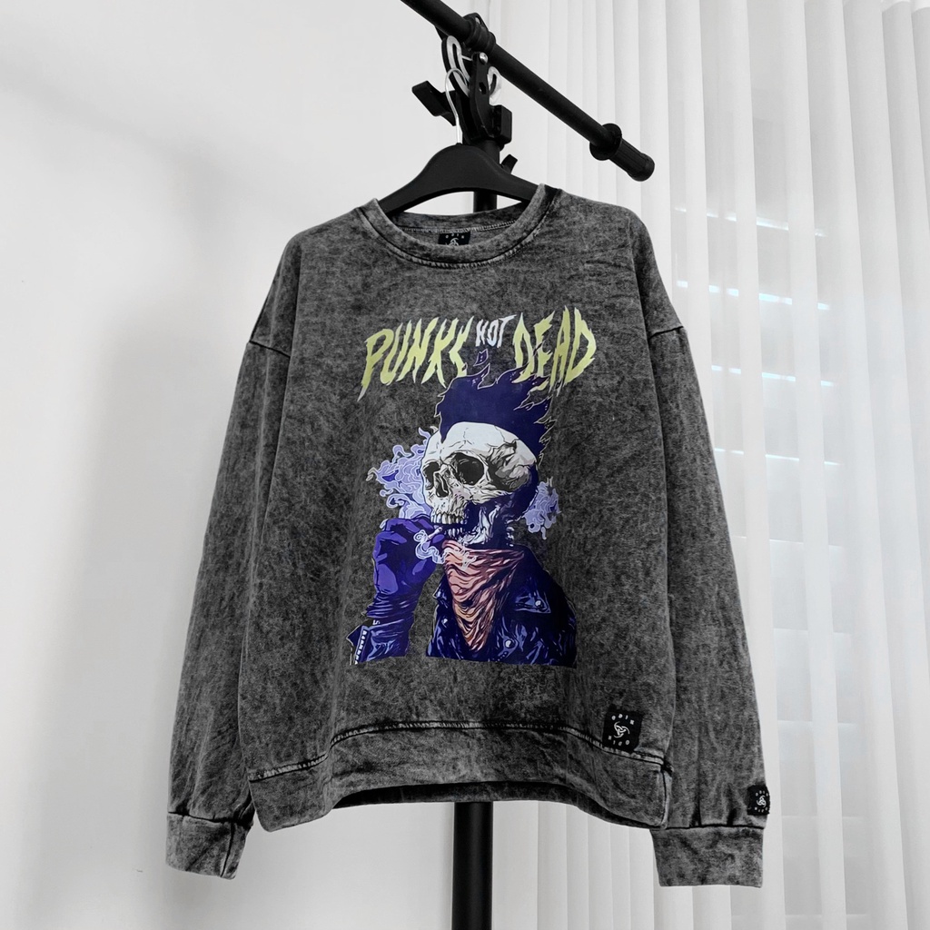 Áo Sweater OD Oversize Rocker, áo nỉ dài tay Unisex ODIN CLOTHING | BigBuy360 - bigbuy360.vn