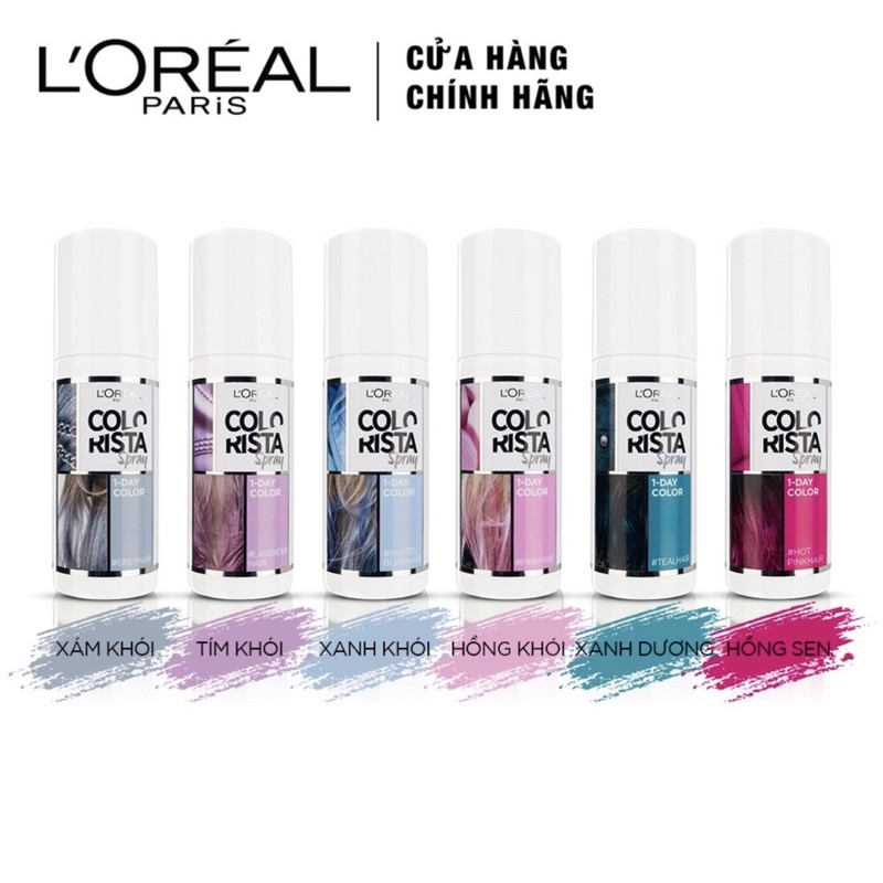 Xịt Nhuộm Tóc Tạm Thời L’Oreal Paris Colorista 75ml