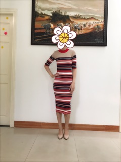 Váy len tăm có tay cao cấp(ảnh thật) 