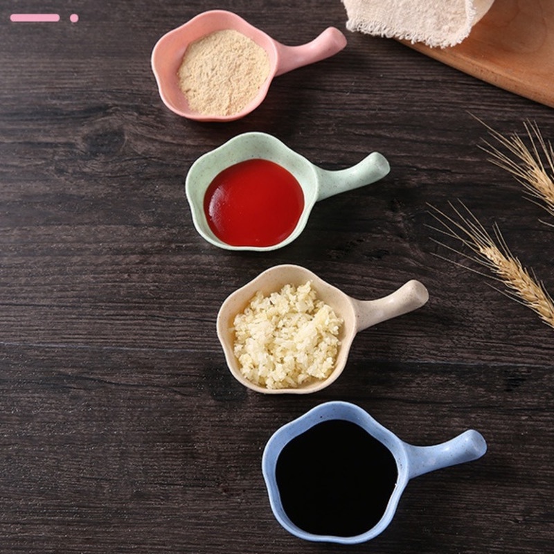 Khay Đựng Trái Cây / Gia Vị / Món Tráng Miệng / Món Tráng Miệng Bằng Gỗ Lúa Mạch Có Tay Cầm Dành Cho Trẻ Em